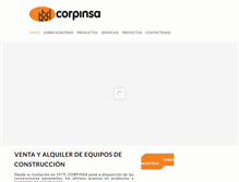 Tablet Screenshot of corpinsa.com